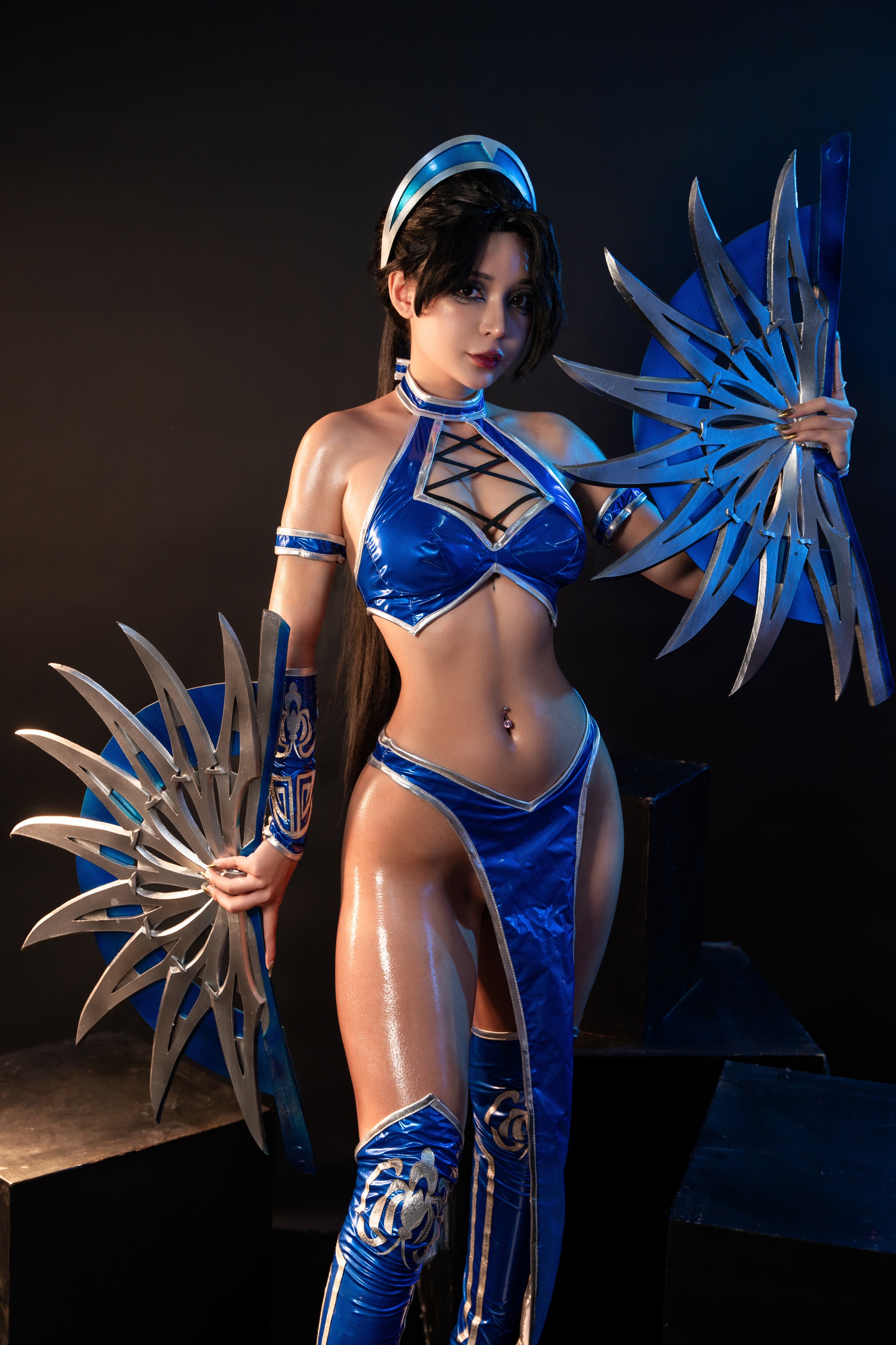 Umeko J - NO.080 cosplay Kitana Mortal Kombat [118P9V]-XikXak